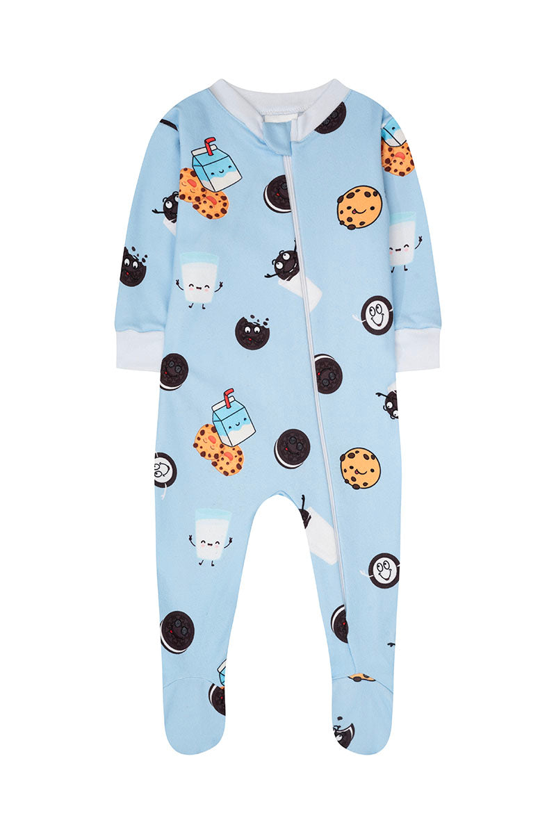 Pijama Fleece Bebe Enteriza Galletas