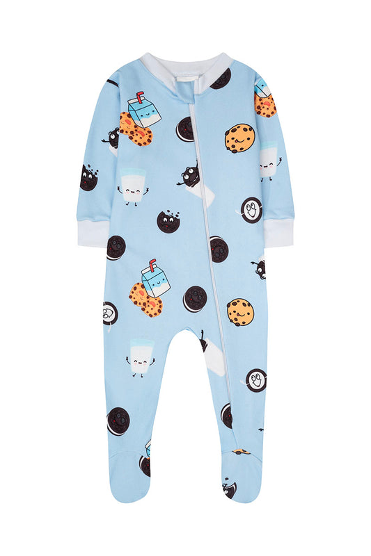 Pijama Fleece Bebe Enteriza Galletas